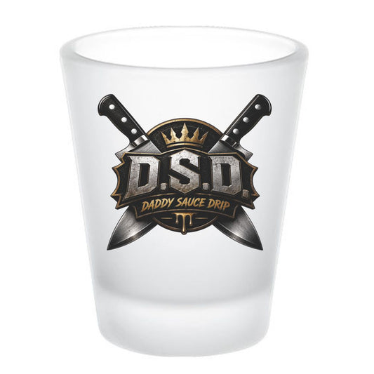 Daddy Sauce Drip Frosted Shot Glass